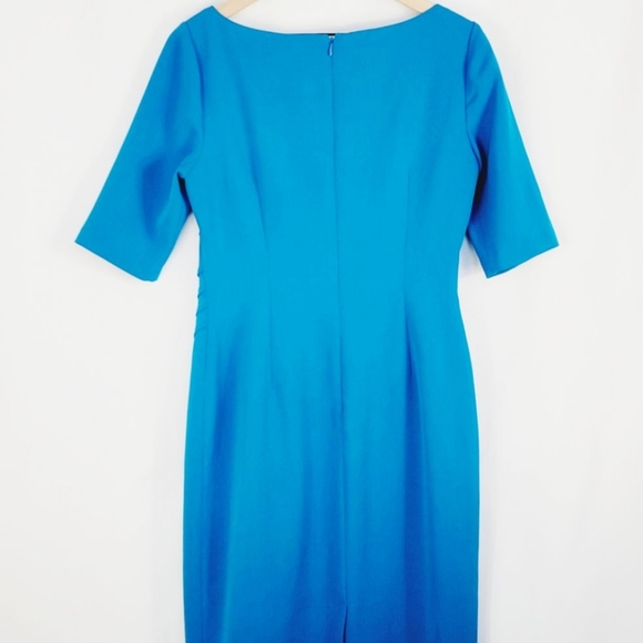 Rich Teal Adrianna Papell Sheath 👗 - Picture 3 of 6